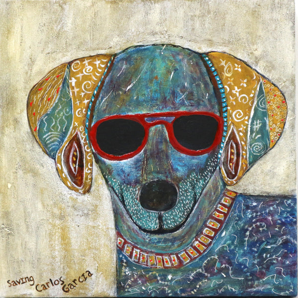 “Saving Carlos Garcia” by Bev Calton Mixed Media on Canvas