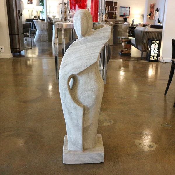 Abstract Modern “Dancer” Concrete Statue