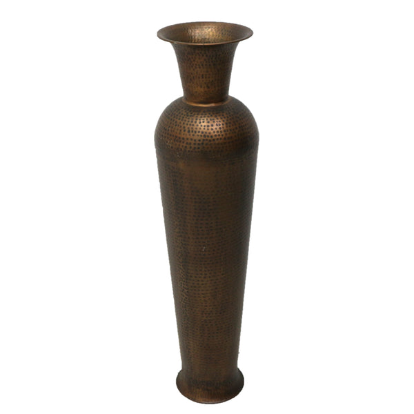 Hammered Brass Floor Vase {2-Available}
