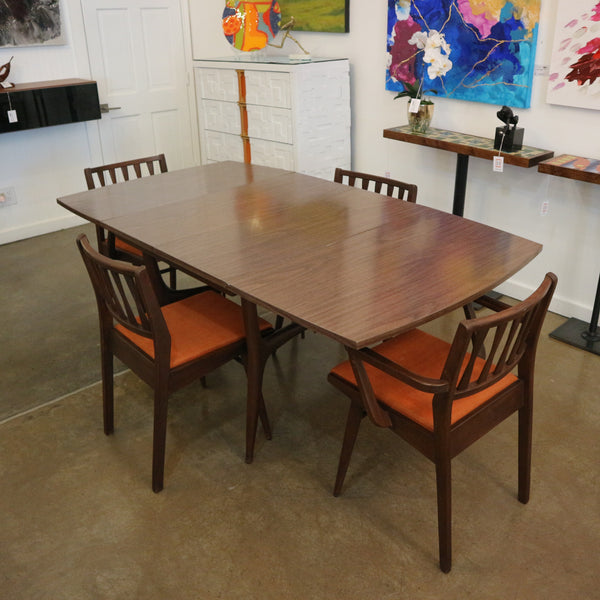 Vintage Holman Drop Leaf Dining Table w/ 4 Chairs