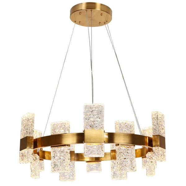 LNC Euromos LED Brass Chandelier