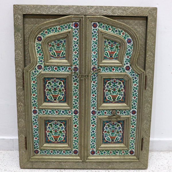 Meenakari Enamel Painted Metal Window