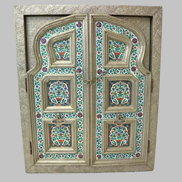 Meenakari Enamel Painted Metal Windows (3-Available)