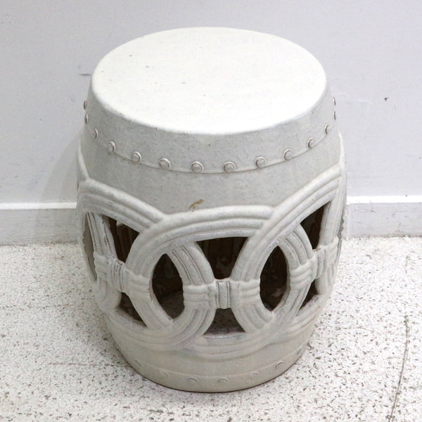 Fired Clay Circle of Life Ceramic Stool  (2-Available)