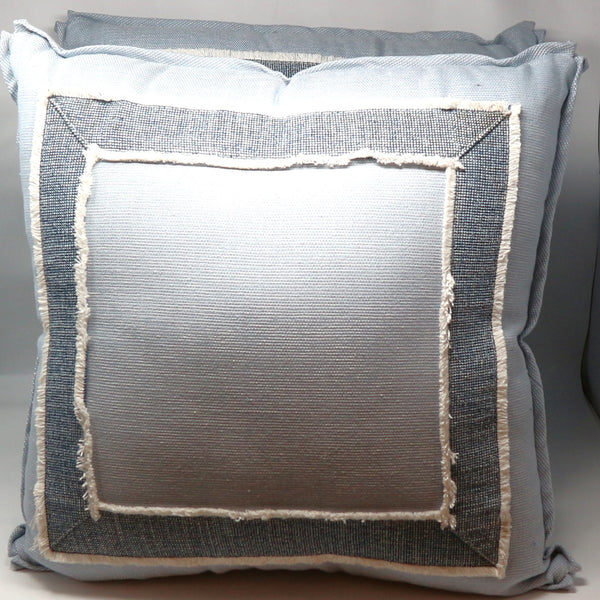 Pair of Light Blue Throw Pillows "as-is"