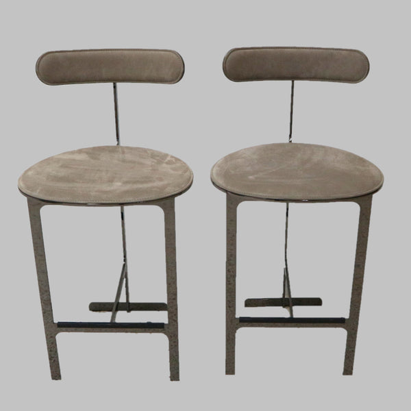 Pair of Park Place Steel Counter Stools