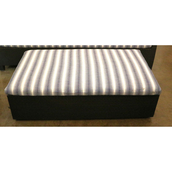 Janus Et Cie Outdoor Striped Ottoman “AS IS”