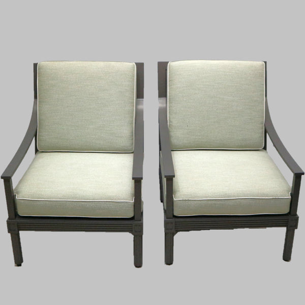 Pair Janus Et Cie Quadratl Armchairs