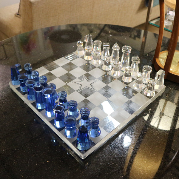 OMA Special Edition Cowboys Crystal Chess Set