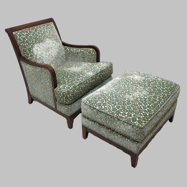 Baker Lounge Chair & Ottoman “As Is”