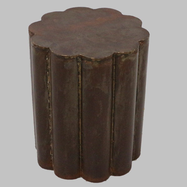 Sampson Antiqued Iron End Table