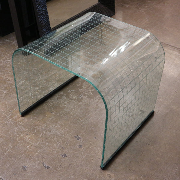 Angelo Cortesi Waterfall Glass Side Table -Italy