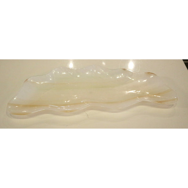 Translucent Onyx Stone Boat Bowl