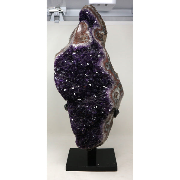 Amethyst Cluster on Metal Stand Large