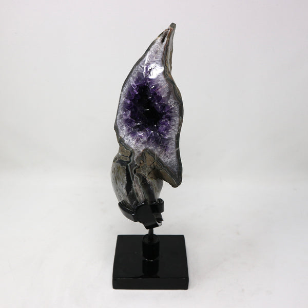 Amethyst Geode on Rotating Stand Small