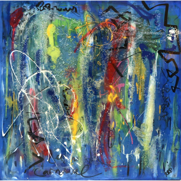 “Carnival III” by Kevin Phillips Mixed Media on Canvas