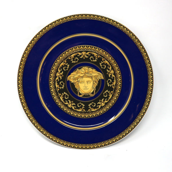 Set of 8 Versace Rosenthal “Medusa Blue” Charger Plates