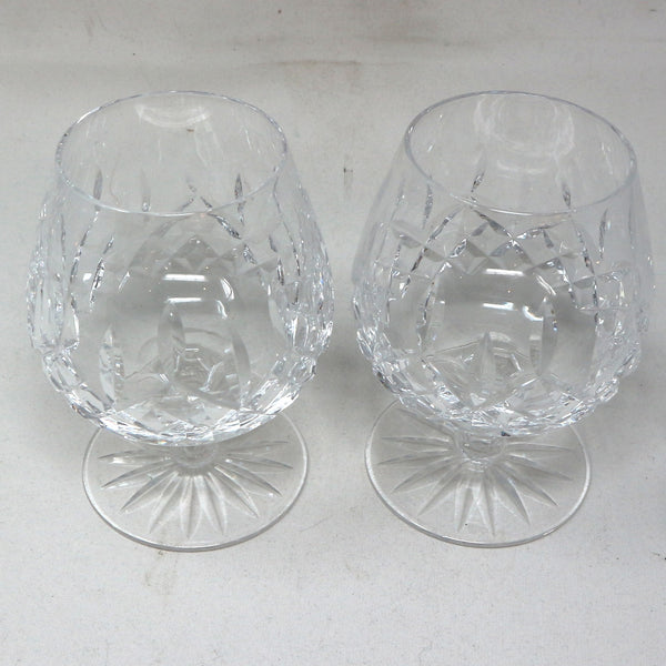 Pair Waterford Lismore Balloon Crystal Glasses