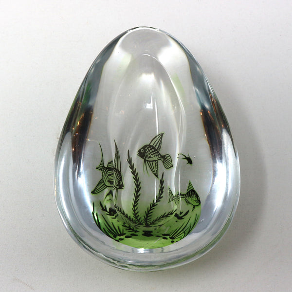 MCM Orrefors Fish Graal Bowl 1957 by Edward Hald