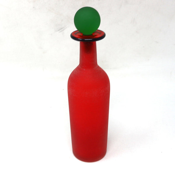 Murano Glass Bottle by Franco Moretti