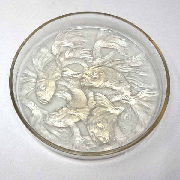 Antique Rene Lalique Glass Lid/ Bowl Circa 1921 "as-is"