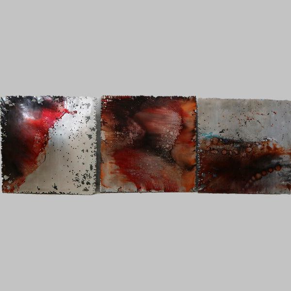 Artists with Abilities from Phillipe Collection Tryptych Mixed Media on Fiberglass