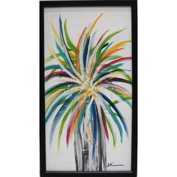 "Onyx Vase" Original Art Framed Acrylic on Canvas