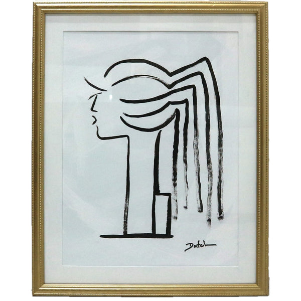 “You Know She’s a Lady” Framed Original Art Acrylic on Paper