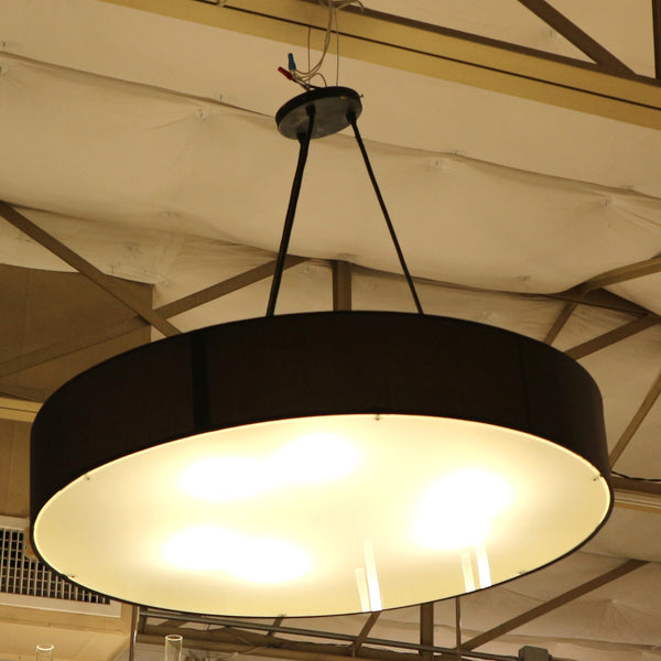 Black & White Drum Chandelier