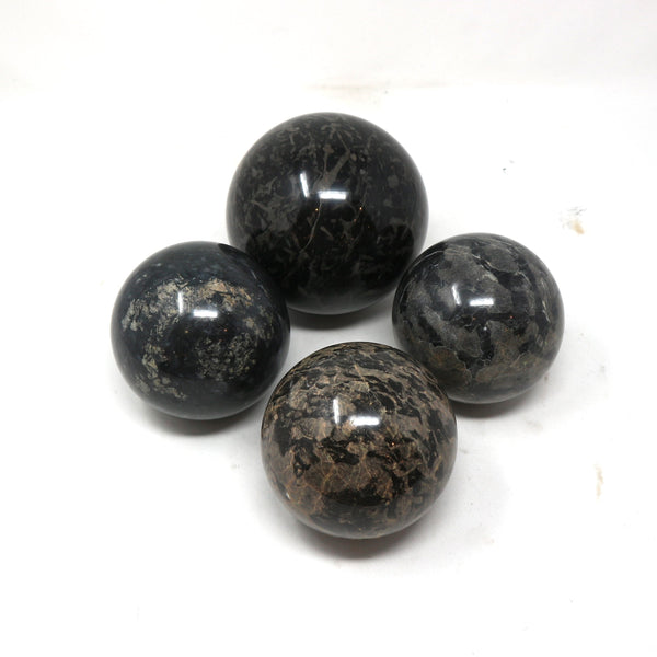 Set of 4 Marble Decorative Spheres