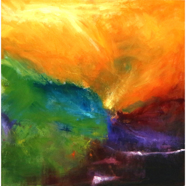 “A River Runs Through It” by Sandy Hay Acrylic on Canvas