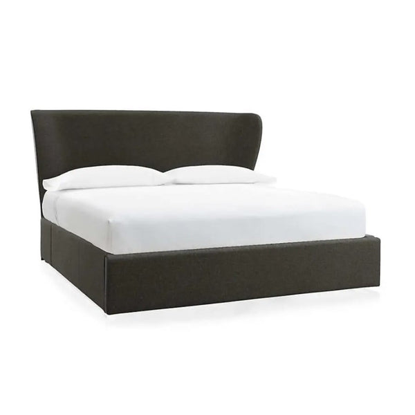 Crate & Barrel Carlie Wingback Queen Bed