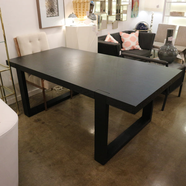 Black Wood Dining Table “As Is”