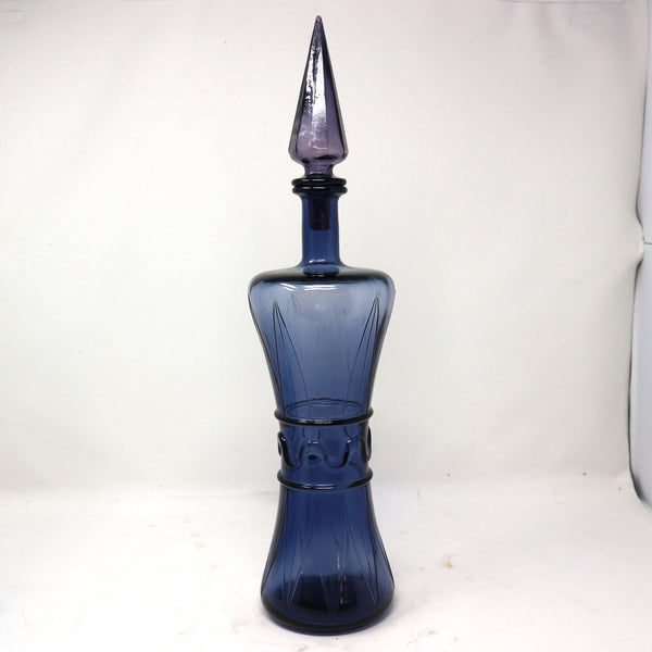 Vintage Empoli Purple Glass Genie Bottle