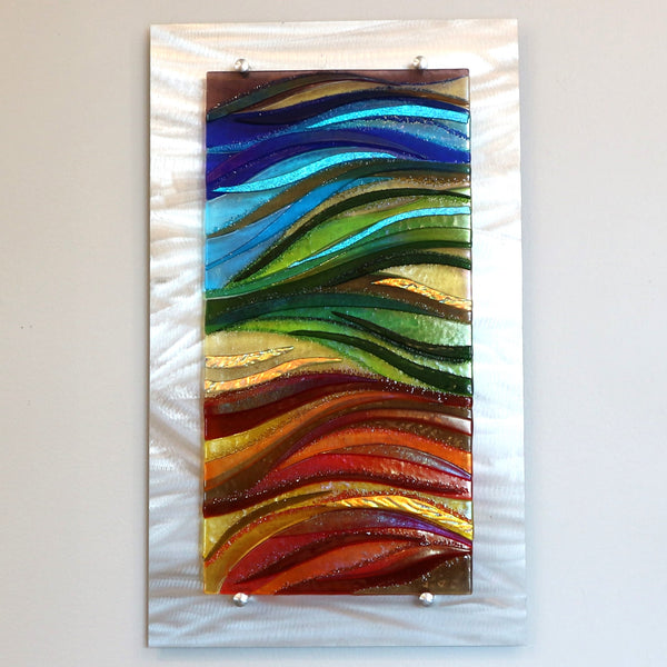 “Chakra Flo” by Cathy Shepherd Fused Glass