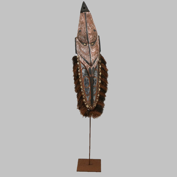 XL Papua New Guinea Mask on Iron Stand