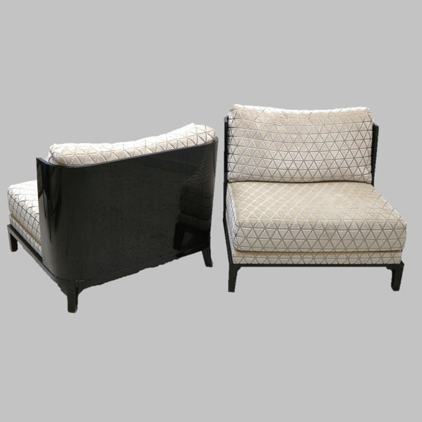 Pair of Christian Liaigre Aspre Lounge Chairs