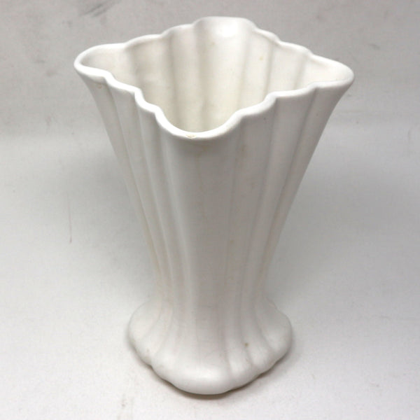 Vintage McCoy Square Fluted Vase
