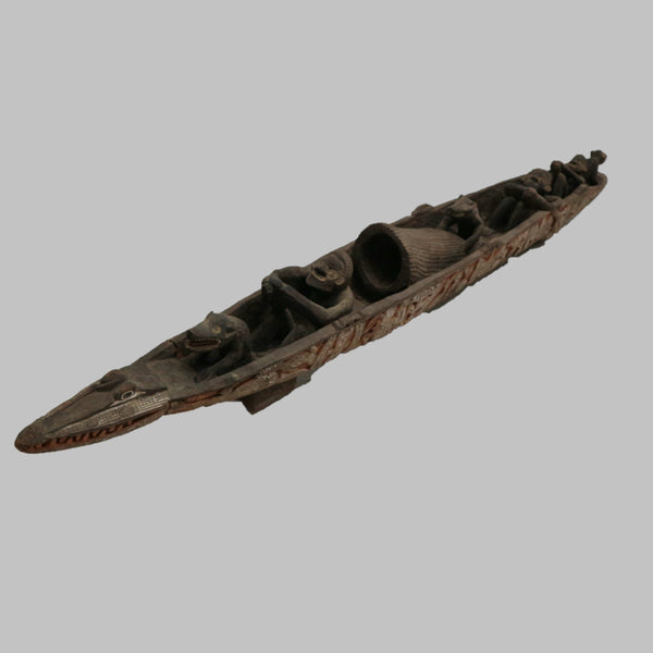 Carved Spirit Boat “Wuramon” From The Papua New Guinea Asmat Tribe