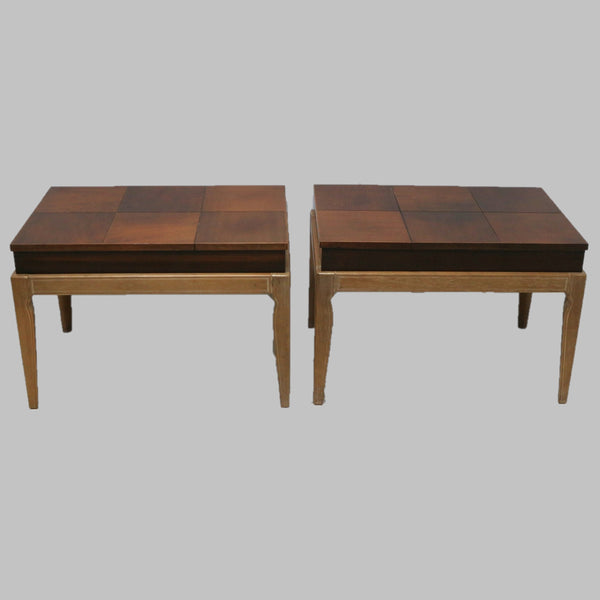Pair of Vintage Drexel Casa Del Sol Side Tables w/ Hidden Storage