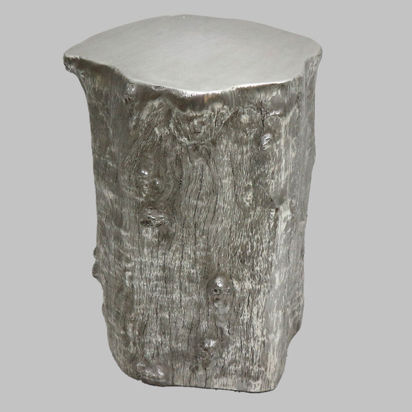 MG+BW Silver Trunk End Table