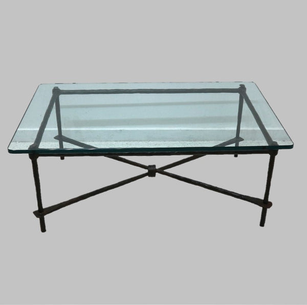 Iron & Glass Coffee Table by Adele Kerr