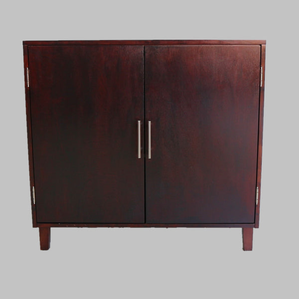 2-Door Dark Wood Cabinet