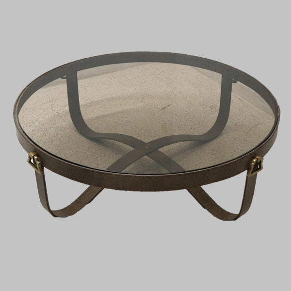 Arteriors Stirrup Shagreen Coffee Table