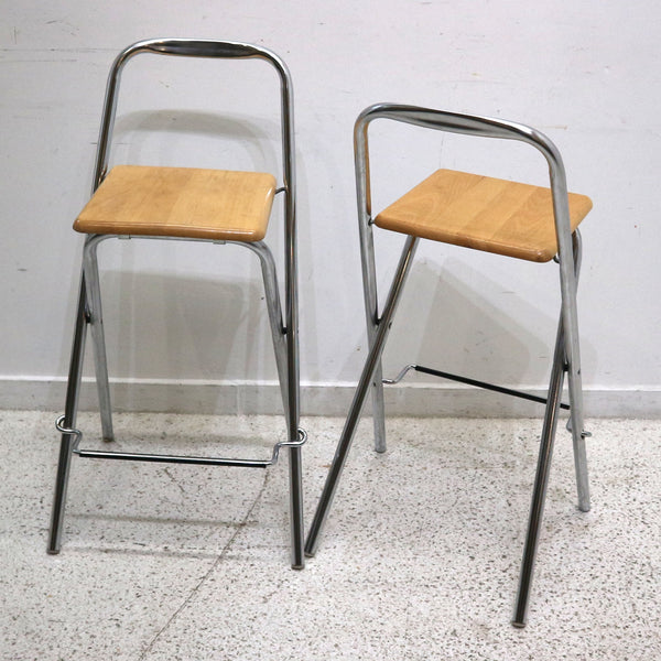 Pair of Fiam Italian Folding Stools