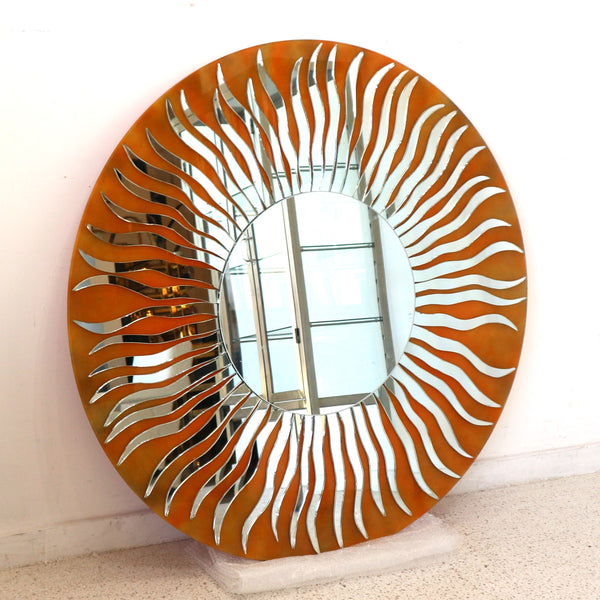 Handmade Glass Sun Mirror