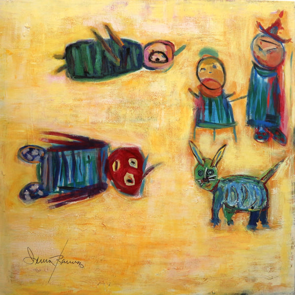 “The Play” by Irma Ramirez Acrylic on Canvas