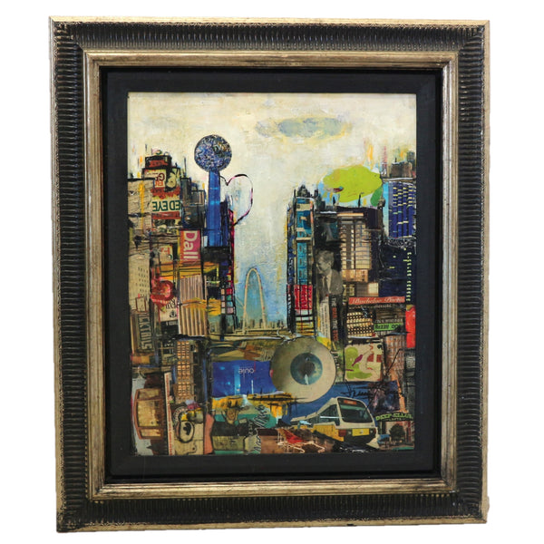 “Untitled” by Irma Ramirez Framed Mixed Media on Canvas