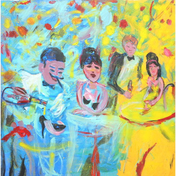 “Happy Hour” by Irma Ramirez Acrylic on Canvas
