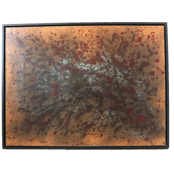 “Untitled” Signed Framed Mixed Media Canvas